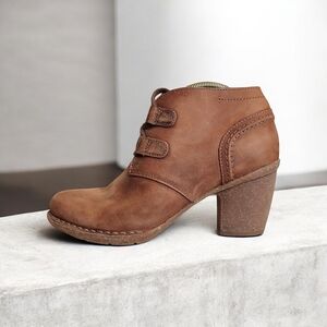 Brown Leather Ankle Boots